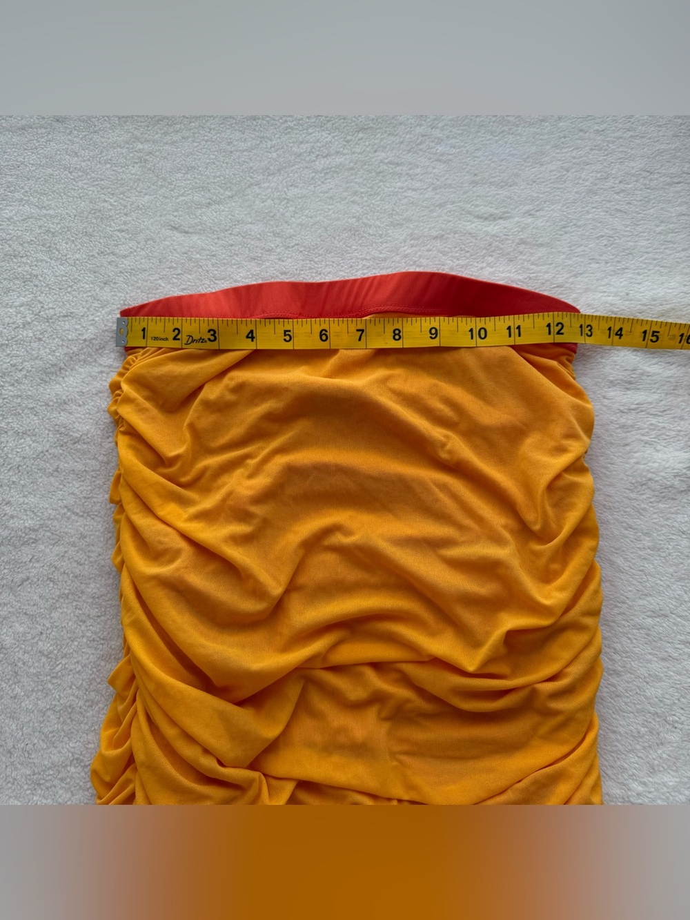 Simon Miller MESH Stretch Midi Pluto Ruched Skirt Sunset Orange Small Luxury - Picture 8 of 9